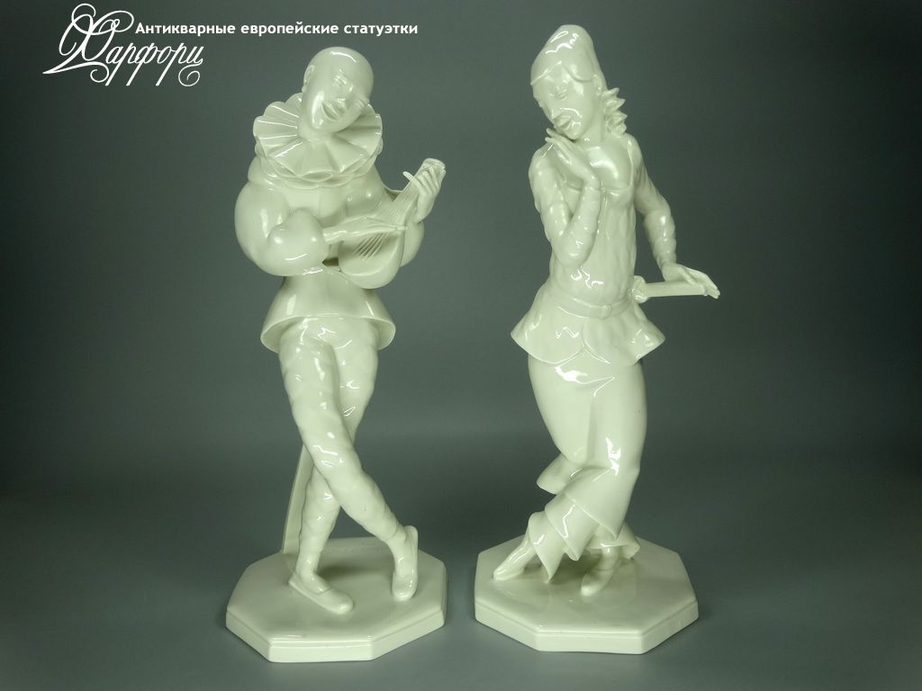 Купить фарфоровую статуэтку Schwarzburger Пьеро и Коломбина